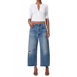 Citizens Of Humanity Blue Wide Leg Jeans